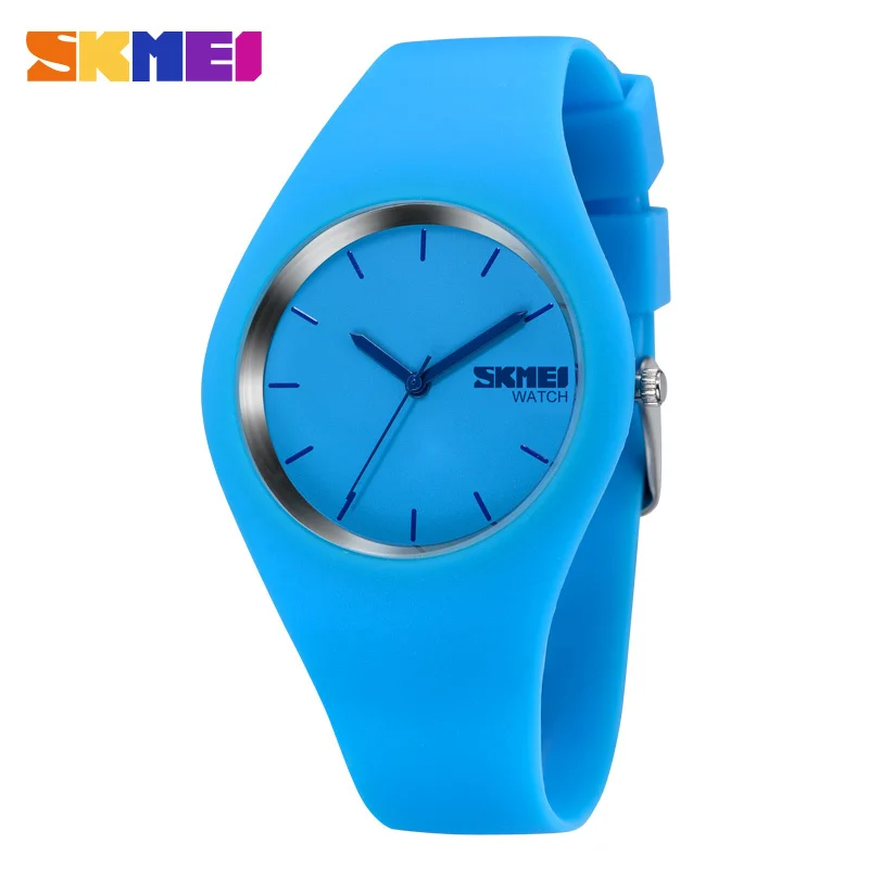 SKMEI NEW Students Sports Waterproof Wristwatches Unisex Silicone Strap Multicolor Children Jelly Kid Quartz Watch Swim Outdoor | Наручные