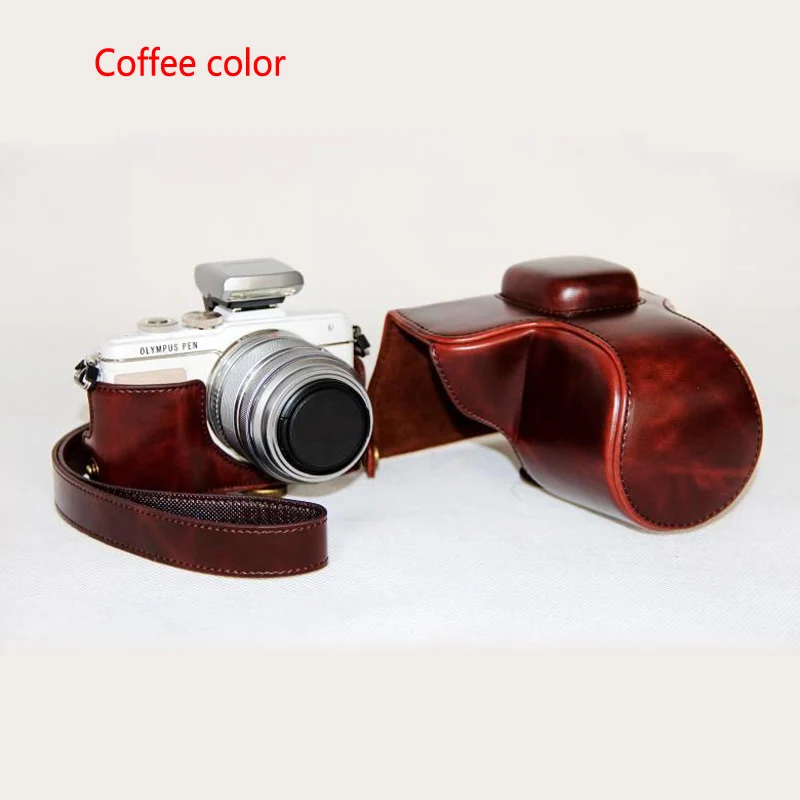 Чехол из искусственной кожи чехол для камеры Сумка Olympus PEN E-PL7 EPL7 E-PL8 epl8 14-42 мм