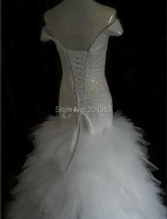 Hot Sale Real Picture Sweetheart Wedding Dresses Mermaid vestido de noiva with Crystals | Свадьбы и торжества