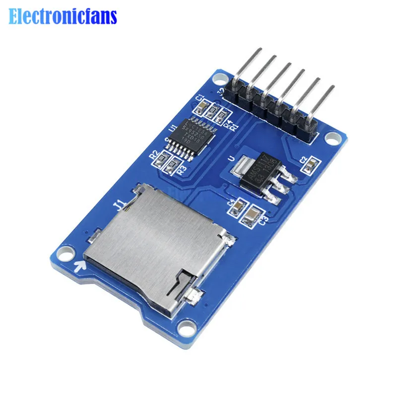 Карта памяти Micro SD Mciro щит модуля SD/TF 10 шт. SPI для Arduino Новинка|spi module|spi memorysd card module |