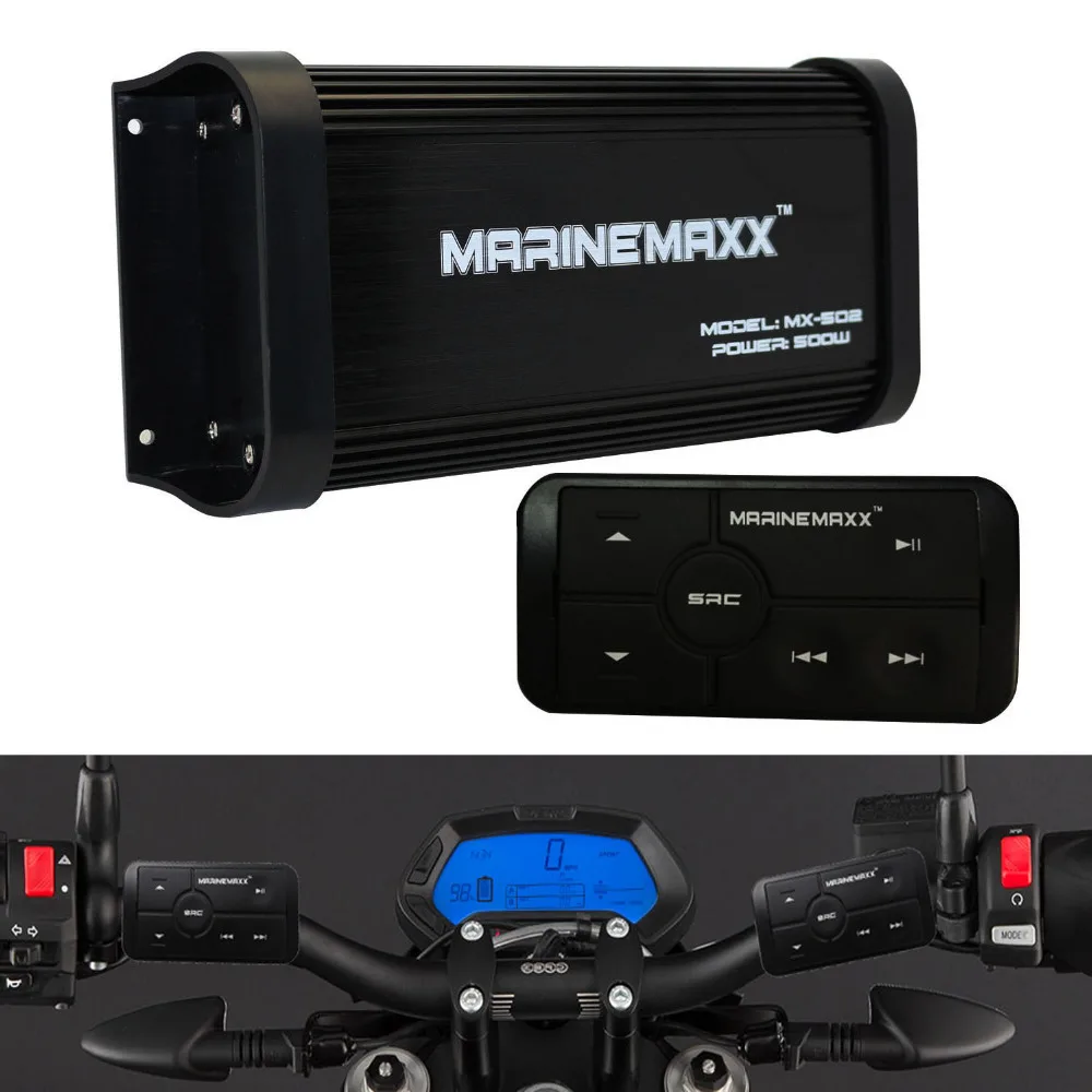4 канальный морской Bluetooth мотоусилитель звука мощностью 500 Вт лодка USB MP3 стерео + 3