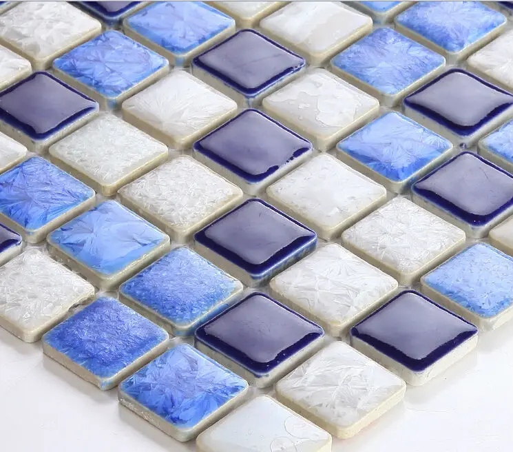 Темно синие небо белые фарфоровые Керамика мозаичная плитка для кухня щитка