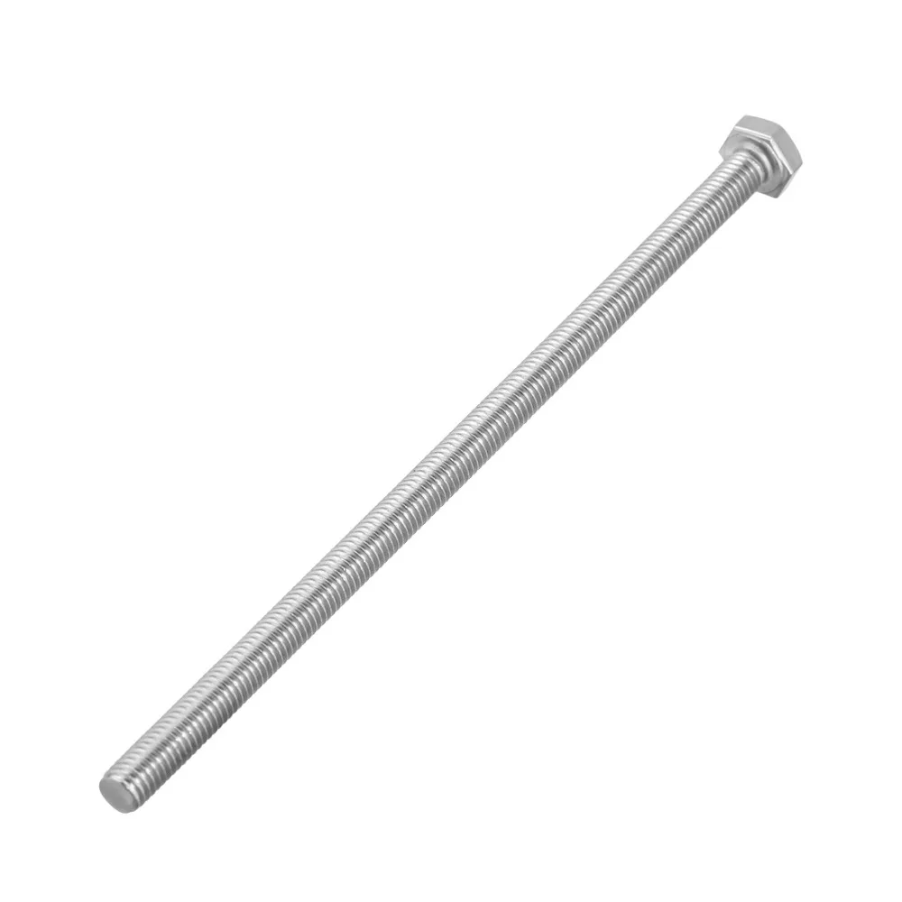 Uxcell 4 шт. Резьба M6 140 мм 150 304 Винты с шестигранной головкой из нержавеющей стали