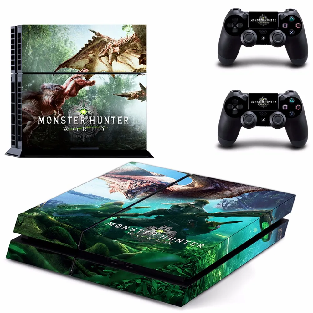 Для игроманов костюм Монстер Хантер для Мир PS4 кожи Стикеры наклейка Игровые