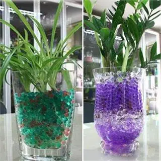 purple 10 мешков в форме жемчуга, мягкие Кристальные бусинки для почвы и воды, волшебные желейные шарики для выращивания грязи, свадебное украшение для дома, растение, украшение для выращивания - Цвет: purple
