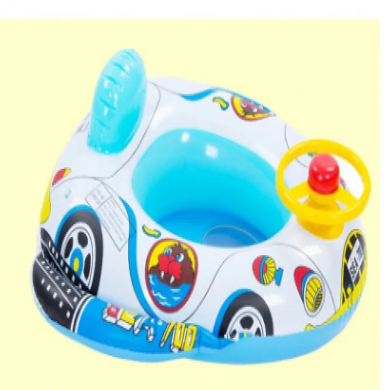 Темно-синий Brand New and High Quality Baby Kids Toddler Swimming Pool Swim Seat Float Boat Ring FUN Cartoon Designs - Цвет: Темно-синий