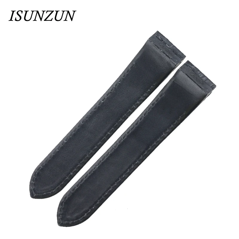 Мужские часы ISUNZUN 20 см 23 ремешок для часов Картье Santos100 из натуральной кожи