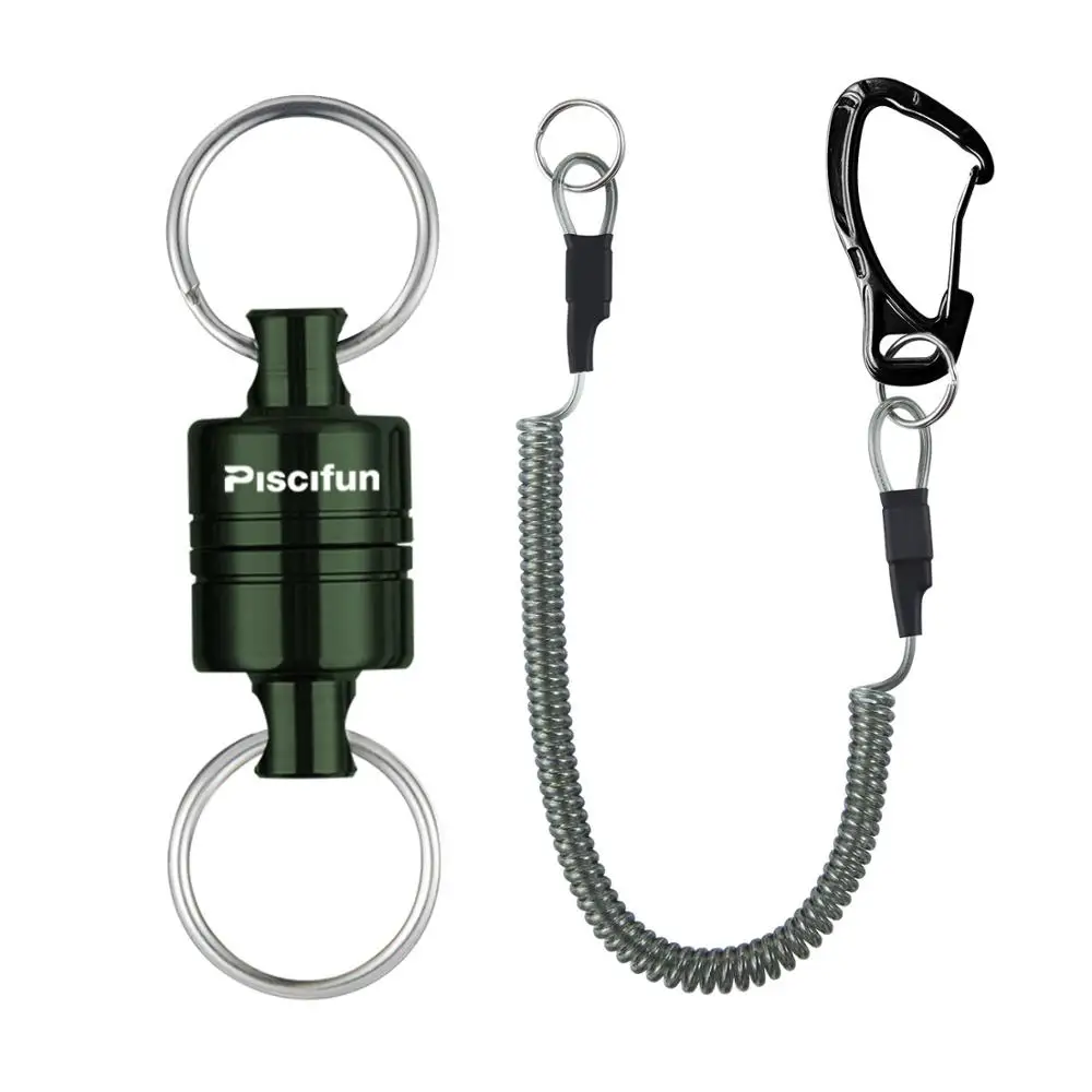 Square Dark Green Piscifun магнитная сетка для ловли нахлыстом, инструмент для завязывания, оборудование, алюминиевый крепкий шлейф, сетчатый держатель, 7 фунтов, шнур, тяга кабеля, 3,5 кг - Цвет: Square Dark Green