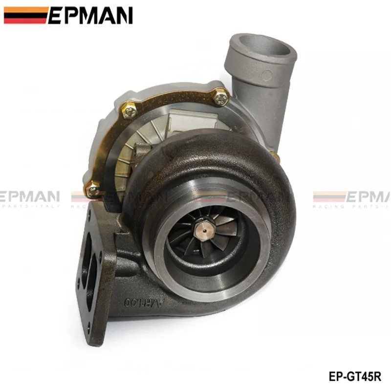 GT45R Турбокомпрессор A/R .70 задний 1 00 T4 двойной свиток 4 &quotV образный масляный