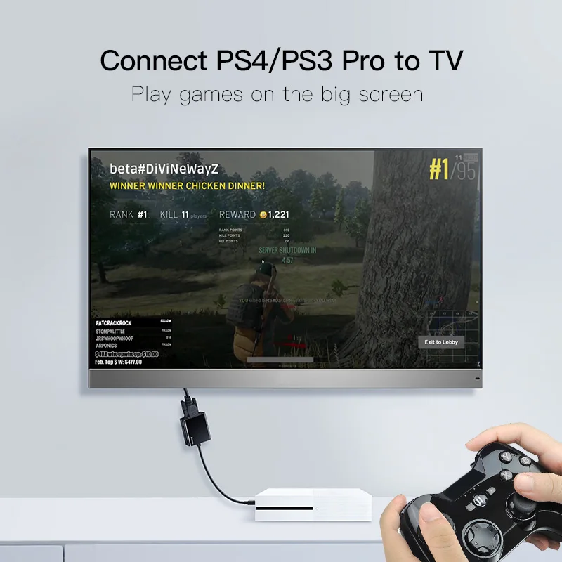 Baseus HDMI в VGA кабель HDMI VGA адаптер Цифровой HDMI в VGA разъем 3,5 мм конвертер Видео Aux аудио сплиттер для ноутбука PS4 ТВ