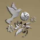 Новые 3d настенные часы Horloge Reloj De Pared Duvar Saati, акриловая Зеркальная Наклейка, кварцевые Современные часы для гостиной, 2019