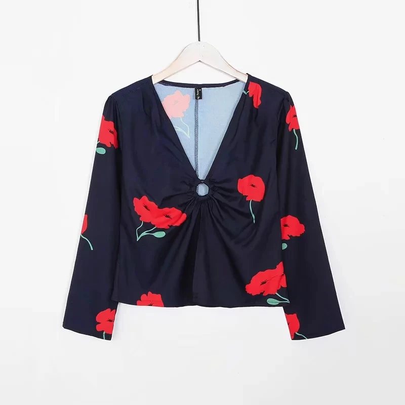 Boho, летние женские топы и блузки, женские винтажные рубашки с длинным рукавом и цветочным принтом, кимоно, корейская модная одежда, уличная одежда