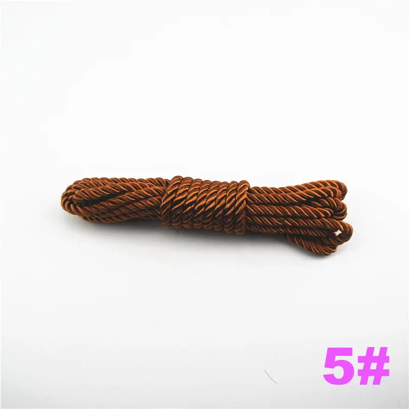 Fasmiley DIY Cord Jewelry findings 5 мм плетеная веревка мульти сплошной Цвет витая нить DIY аксессуары строка поставляет 10 м DS220 - Цвет: 5