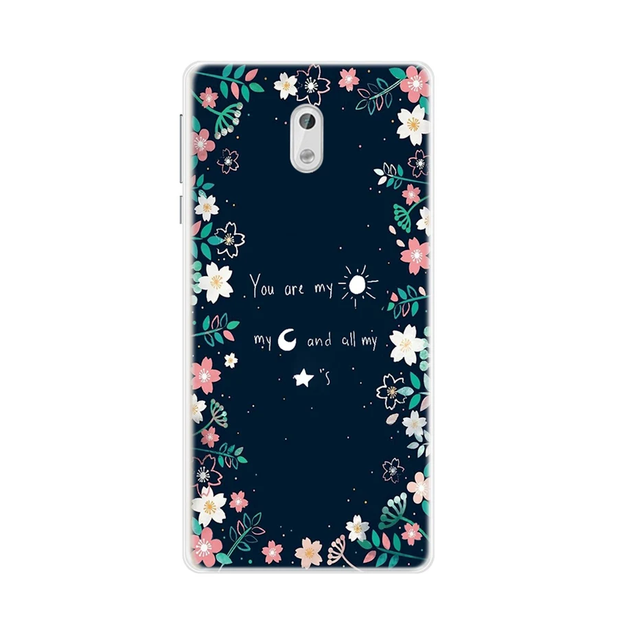 Серебристый Для Funda Nokia 3 Мягкая силиконовая задняя накладка из ТПУ чехол для Nokia 3 чехол для телефона Full Portection Shell для Nokia 3 TA-1032 TA-1020 чехол 5,0 - Цвет: Серебристый