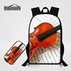 Детский Школьный рюкзак с принтом скрипки, 2 шт.