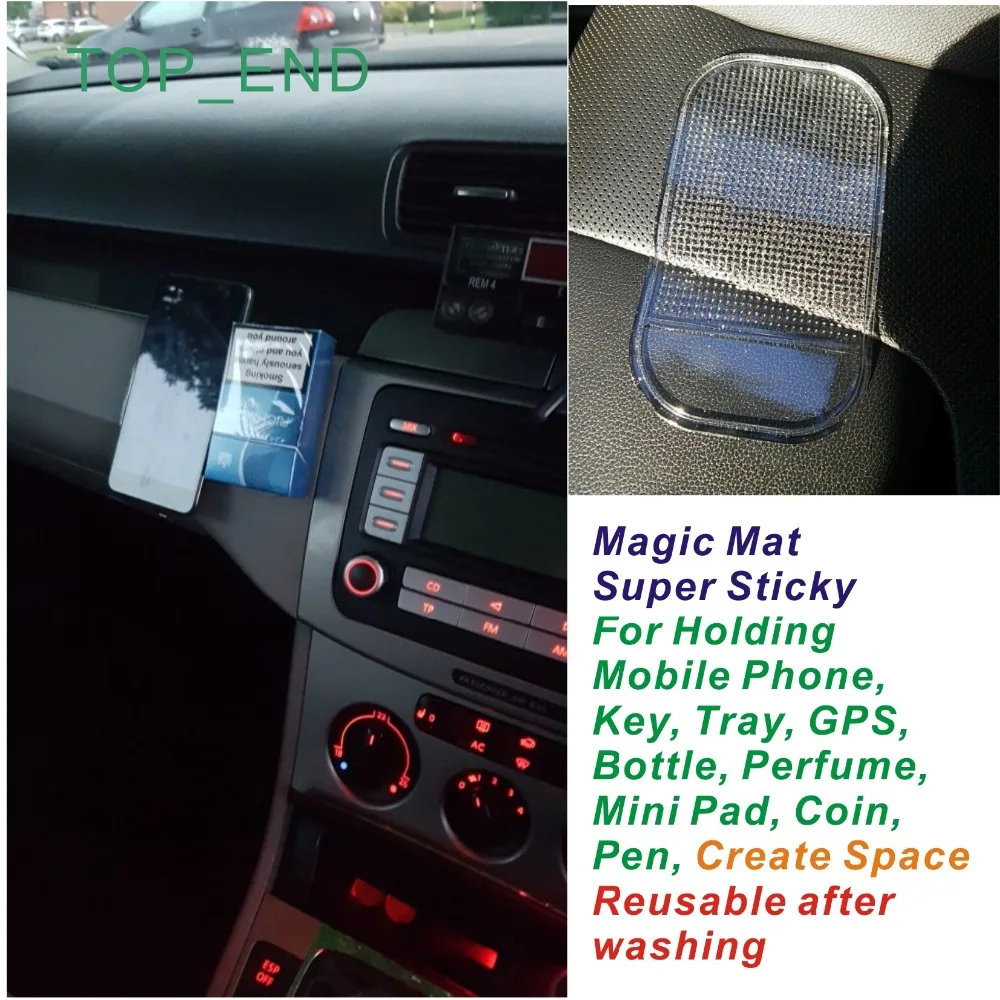 Волшебный и супер липкий ПУ Противоскользящий коврик держит любую