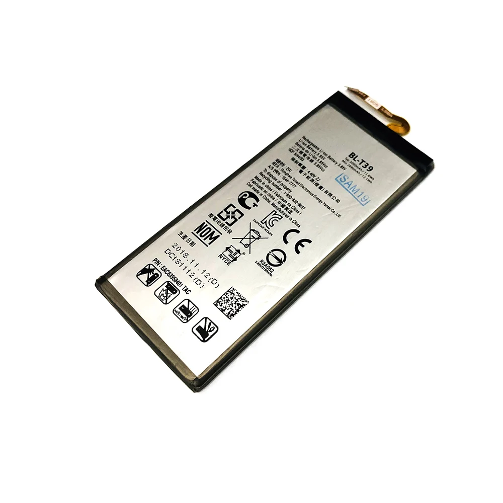 Замена Батарея BL-T39 для LG G7 ThinQ G710 Q7+ LMQ610 BLT19 3000 мА-ч