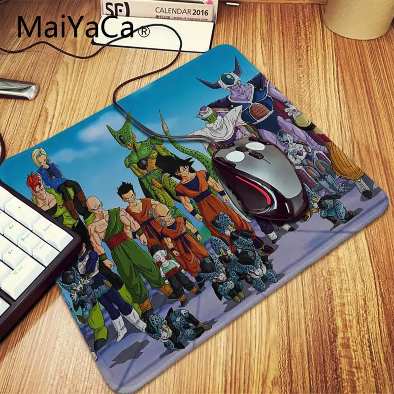 Lock Edge 25x29cm Maiyaca Dragon Ball z Япония Аниме DIY Дизайн Шаблон коврик для игровой мыши ноутбук игровой коврик большой коврик для мыши подставка под руку мышь - Цвет: Lock Edge 25x29cm