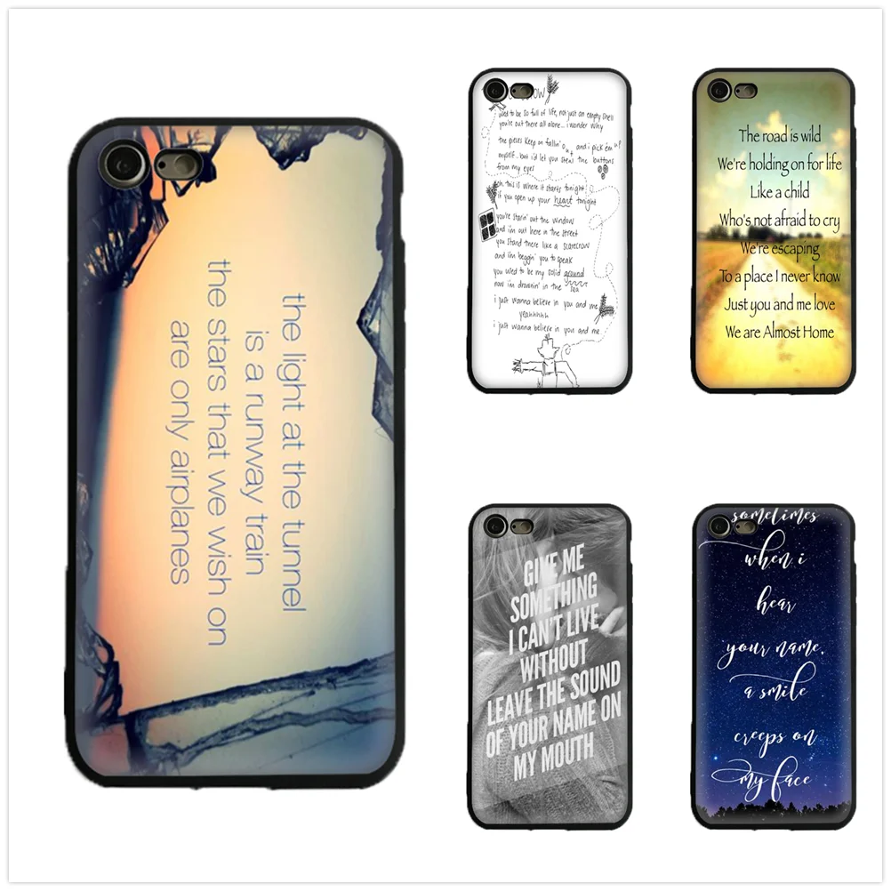 И Sierra тексты песен Силиконовые ТПУ телефон Чехол Мягкий чехол для Iphone X 5 5S Se 6 S 7 8