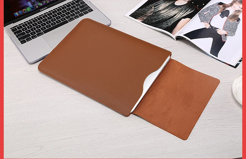 Сумка для ноутбука из искусственной кожи для Macbook Air retina 11 12, новинка 13 15, чехол для ноутбука с сенсорной панелью для Xiaomi 13,3 15,6 Surface Pro 4 5 6