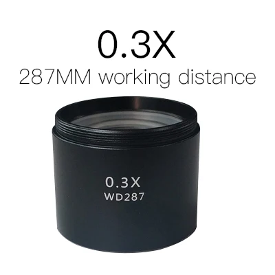 WD120 WD160 WD30 0.3X 0.5X 0.7X 0.75X 1X 1.5X 2X тринокуляр стерео Микроскоп Вспомогательный объектив с линзой Барлоу, 48 мм нить
