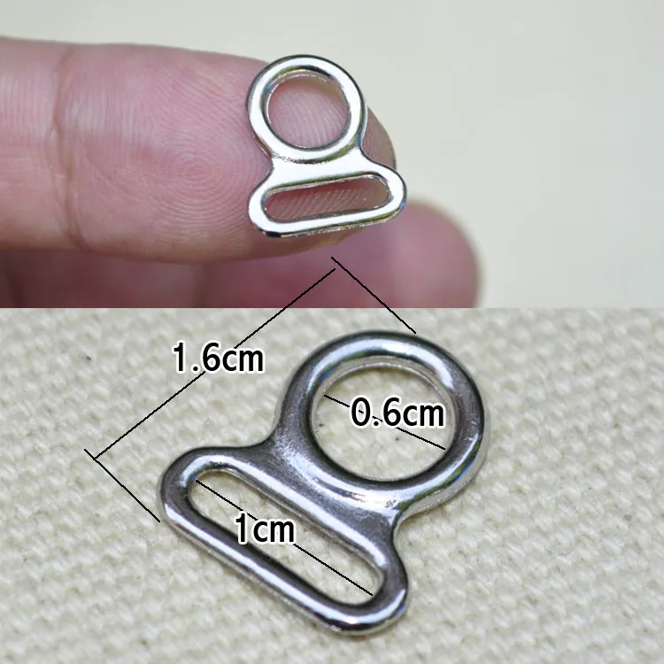 Новинка 10 мм * 6 ширина серебристые металлические D крючки для колец 5 штук DIY