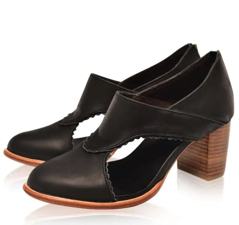 Женские свадебные туфли лодочки с вырезами женские винтажные из искусственной