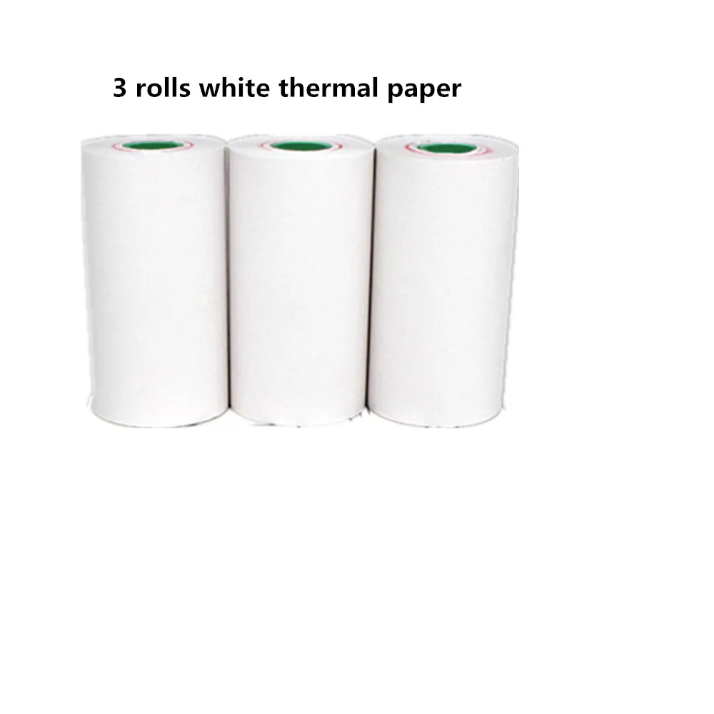 3 rolls paper only GOOJPRT Inkless Peripage мини портативный термопринтер фото Карманный термопринтер 58 мм печать Bluetooth Android iOS принтеры - Цвет: 3 rolls paper only