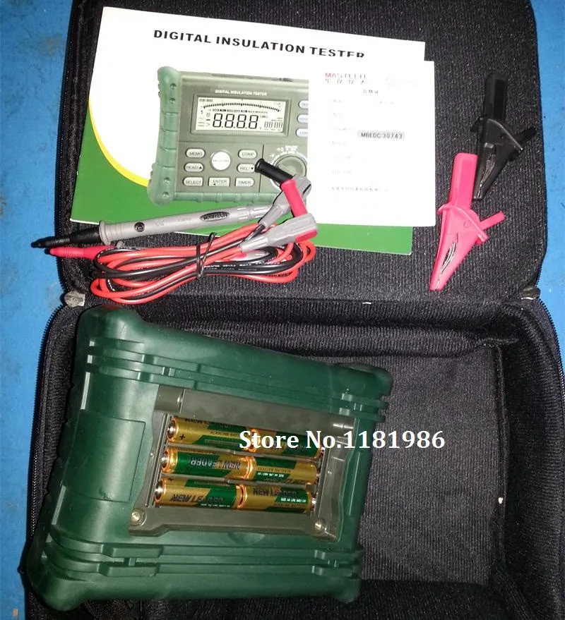 MasTech MS5203 Цифровой Megger тестер изоляции er Измеритель сопротивления Tecrep 10G 1000V AC/DC непрерывность электрического напряжения Электрический тест
