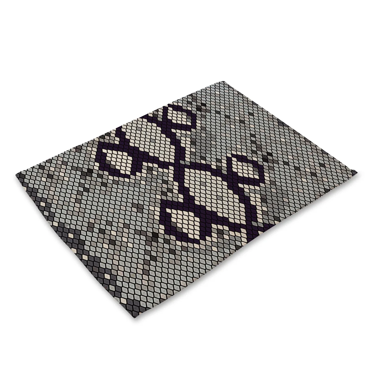02 Snake Print Животный принт, стильные подставки для напитков, настольные Коврики для обеденного стола, столовые приборы, павлин, перо, леопард, змеиная кожа, Зебра, тигр, узор - Цвет: 02 Snake Print