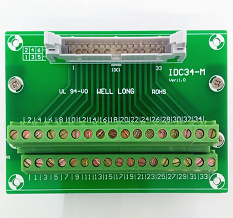 IDC34 2x17 штифтов 0 1 &quotштыревой секционный щит клеммный блок разъем.|terminal block|connector