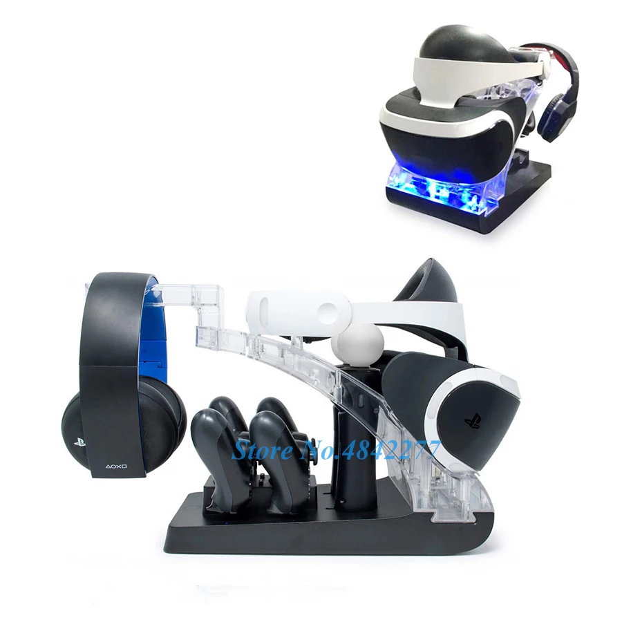 PS VR Move PS 4 PS4 контроллер зарядная док-станция PSVR гарнитура витрина для хранения Подставка для Playstation PS VR MOVE джойстик