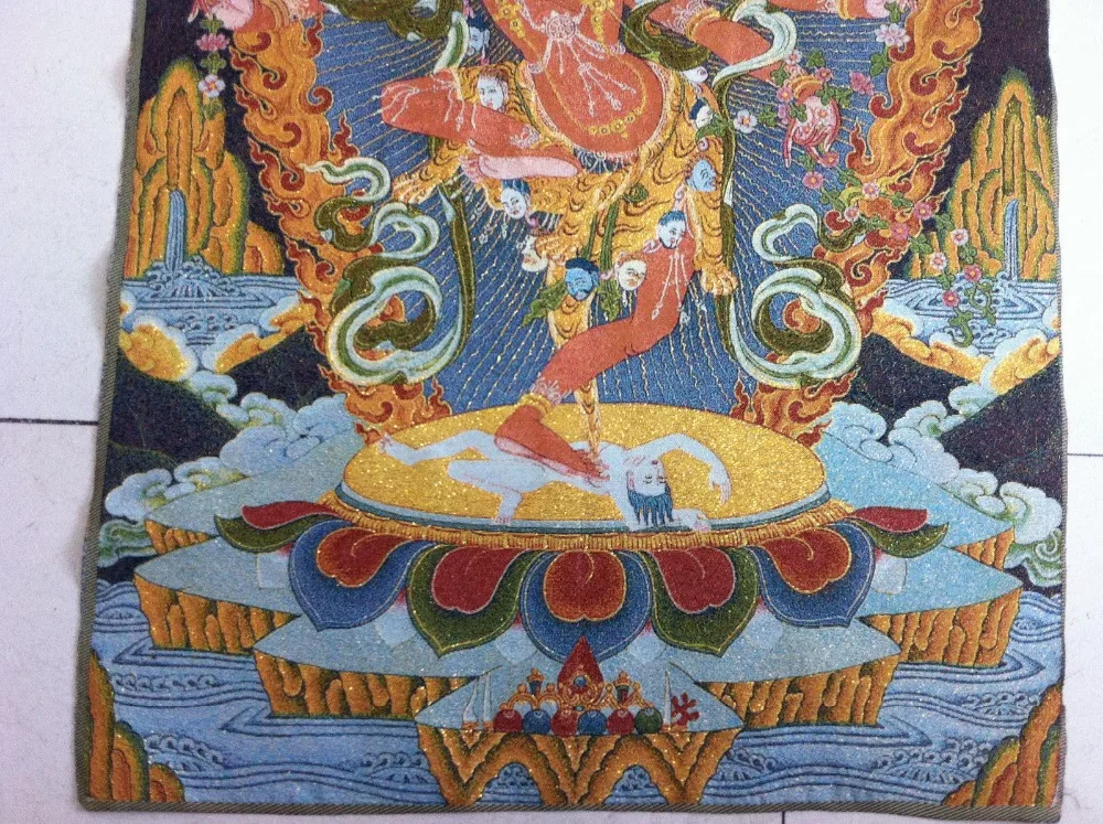 Тибетский Непал тара волосы золотого цвета мечтательный мир богатство thangkas|buddha