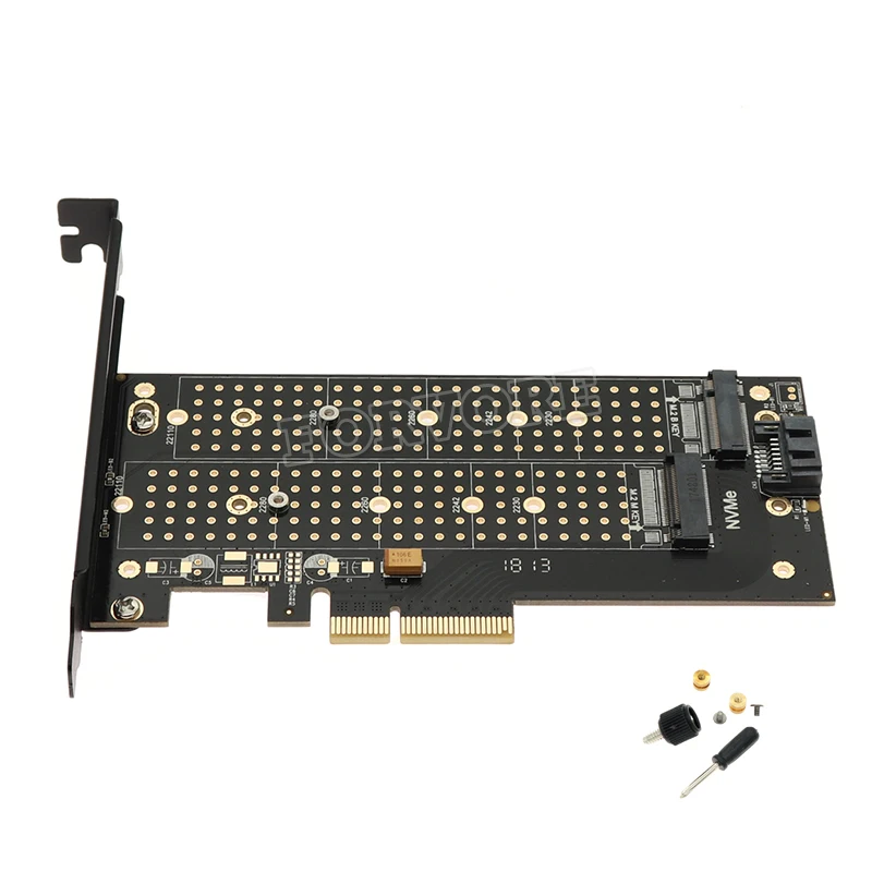 M.2 NVMe SSD NGFF для PCIE X4 адаптер карты M ключ + B двойной интерфейс | Компьютеры и офис