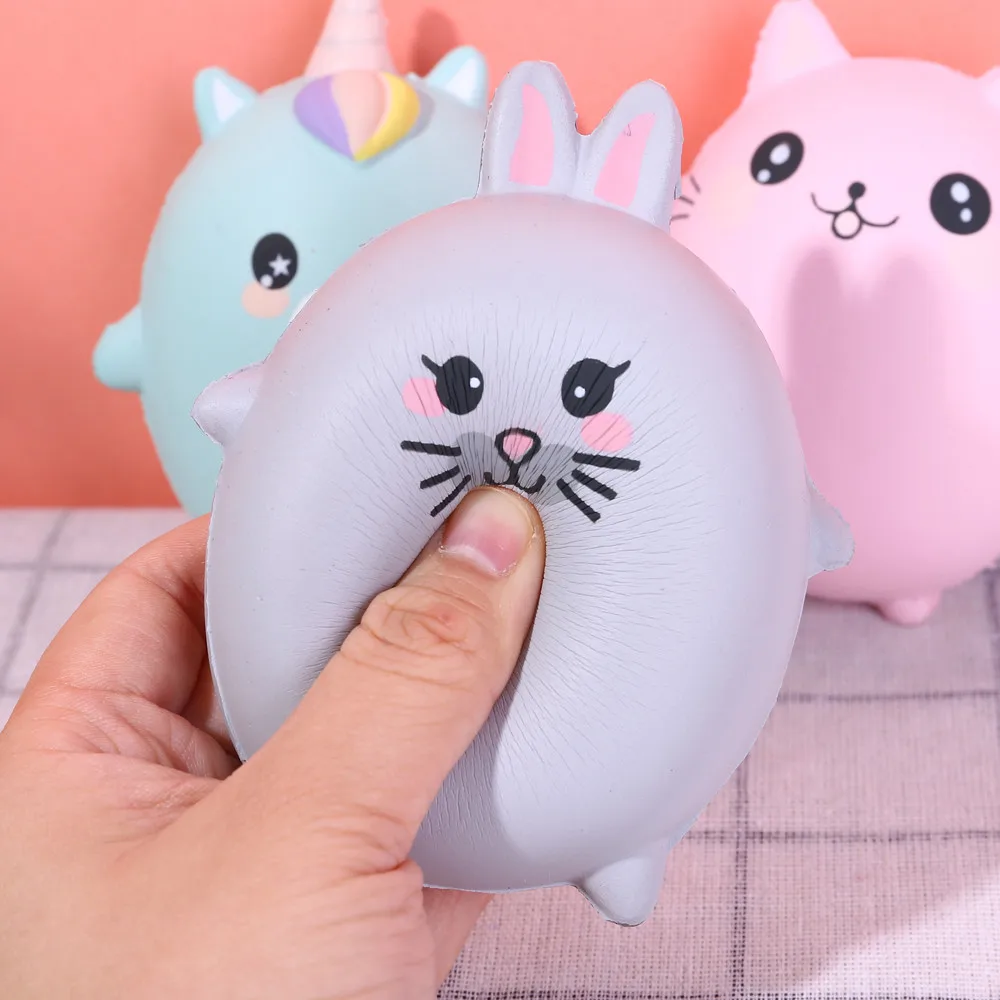 Милые мягкие игрушки, мягкие игрушки, Очаровательные животные, сливки, ароматизированные, медленно поднимающиеся игрушки для снятия стресса, детские игрушки для девочек и мальчиков