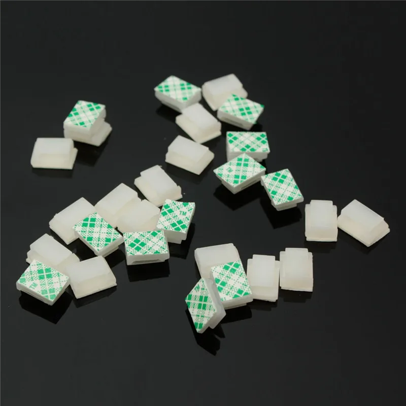 Белый автомобильный зажим для проводов 50 шт. фиксатор черный и белый цвет