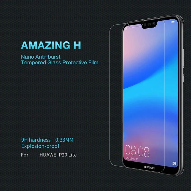 Nillkin huawei P20 Lite закаленное стекло Amazing H 0,33 мм Защитное стекло для экрана для huawei P20 Lite/P20Lite/Nova 3E