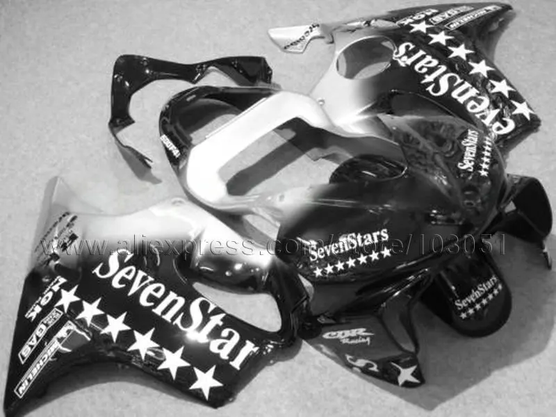 Дорога обтекатели комплект для Honda 2001 2002 2003 черный Sevenstars CBR 600 F4i 01 02 03 Cbr Aftermarket