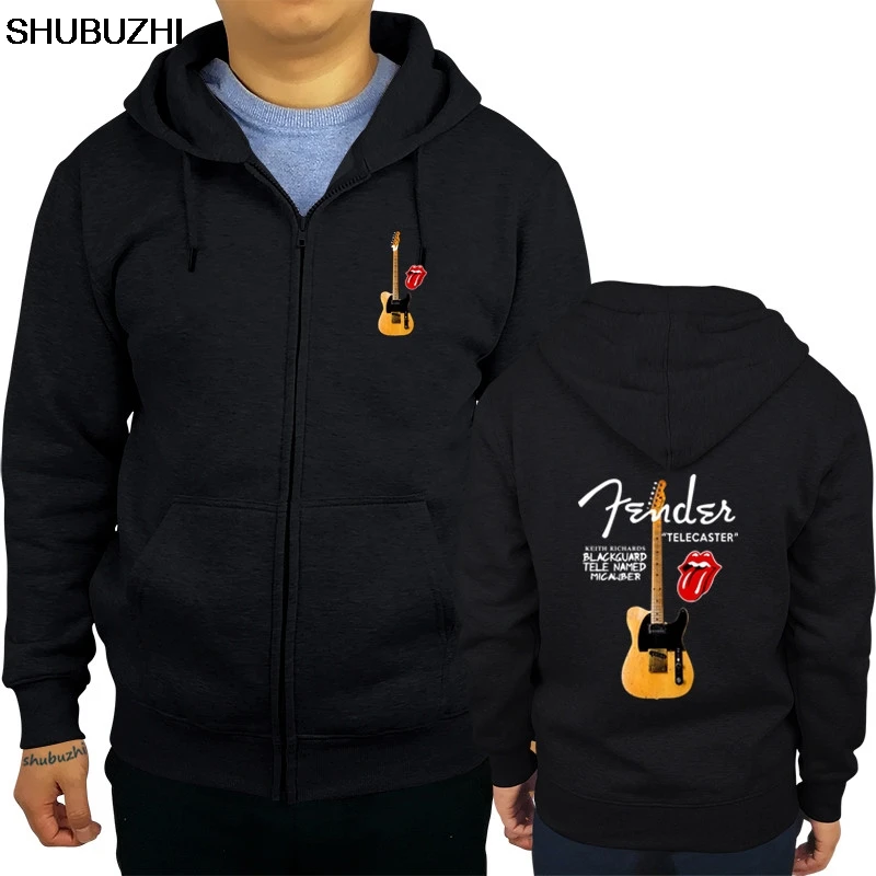 black Кит Richards Guitar Black Guard Tele Micawber толстовки мужские Размер: S-to-XXL sbz1311 - Цвет: black