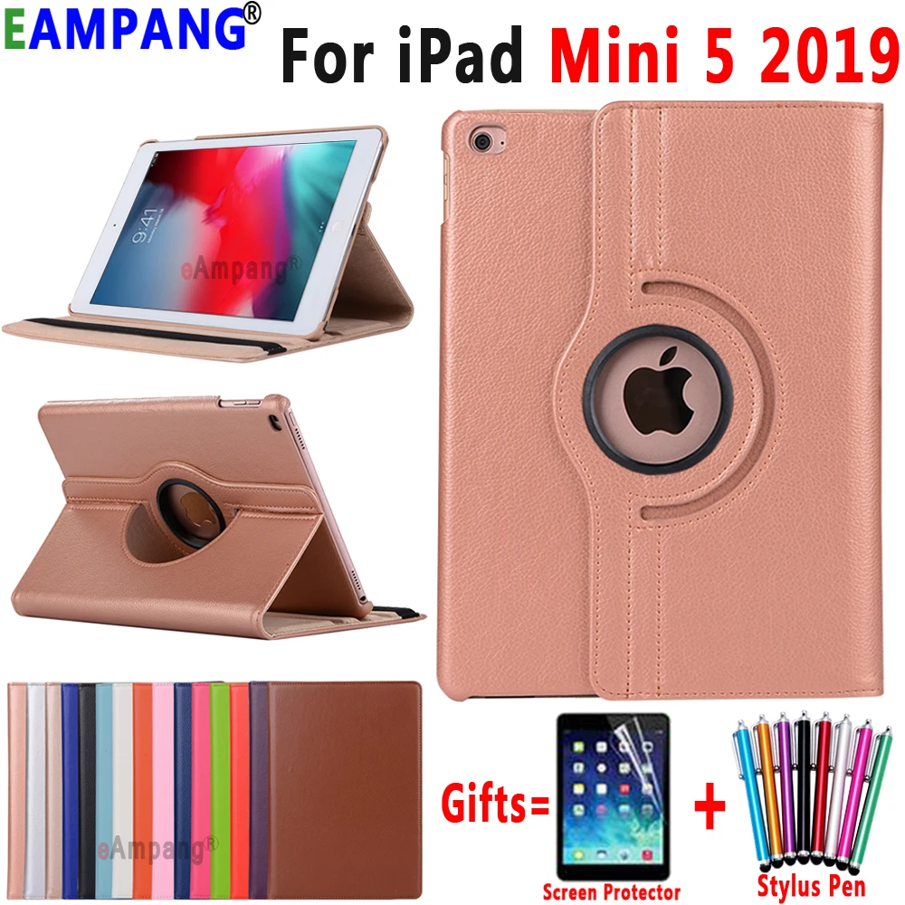 Умный кожаный чехол с поворотом на 360 градусов для Apple iPad mini 5 2019 7 9 mini5 A2133 A2124 A2125