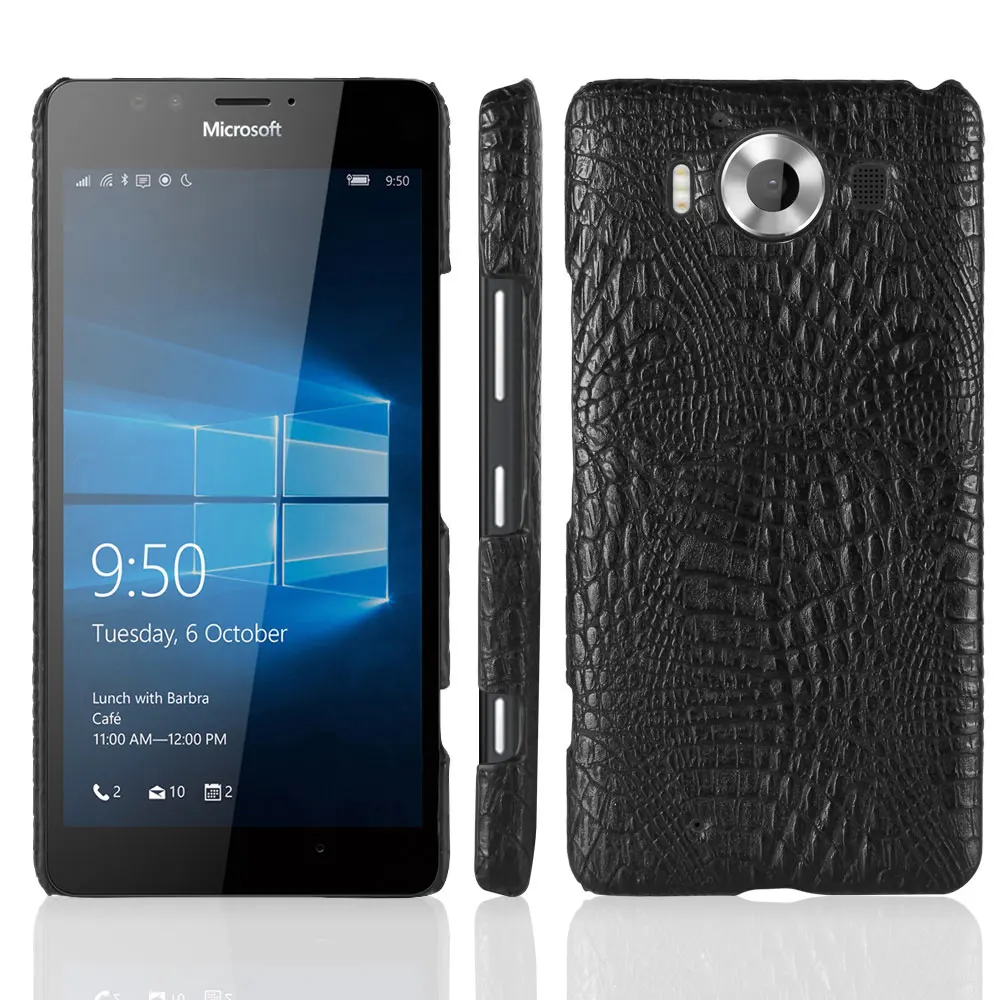 Чехол-накладка из кожи крокодила для Nokia Microsoft lumia 950 5 2 дюйма N950 |