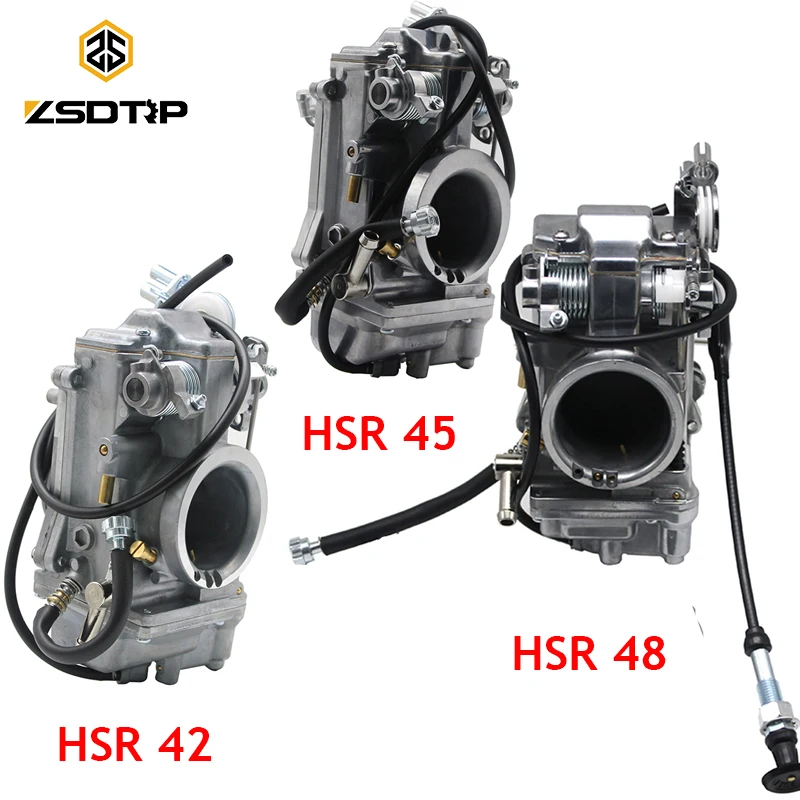 Карбюратор ZSDTRP HSR42 HSR45 HSR48 Mikuni функциональный полированный карбюратор для Harley EVO