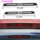 Новый автомобиль Стайлинг крышка автомобиля протектор углеродное волокно виниловые наклейки тормоз лампа люк для Peugeot 307 206 Задние украшения