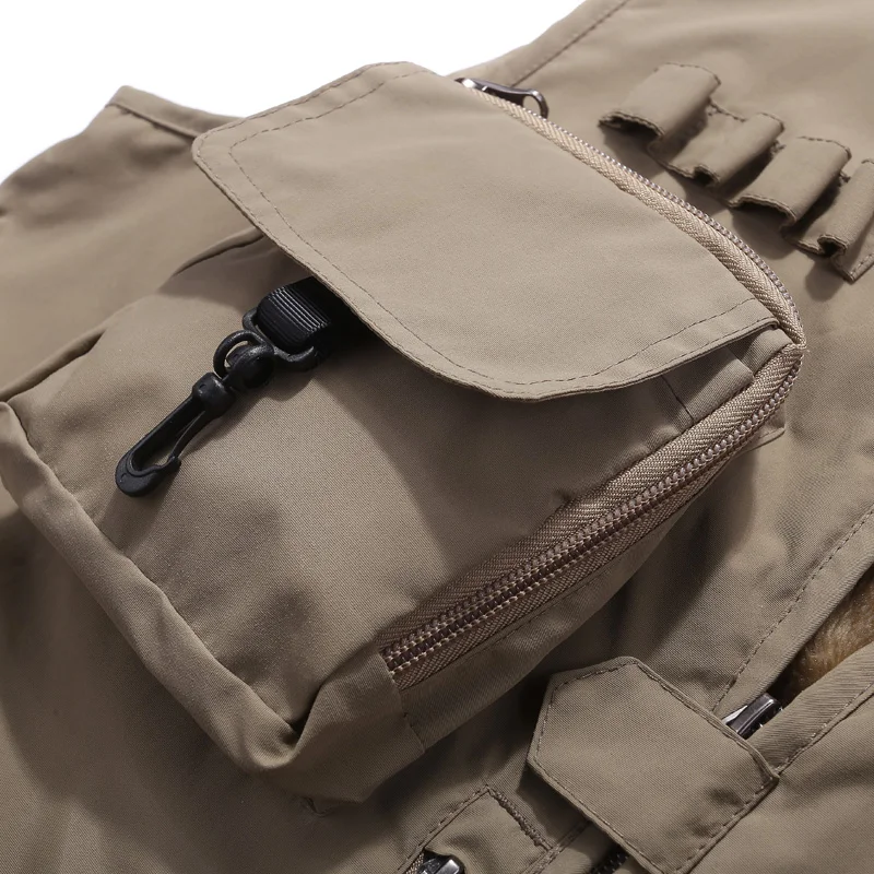 Мужской жилет MANLI флисовый для альпинизма и рыбалки на открытом воздухе с