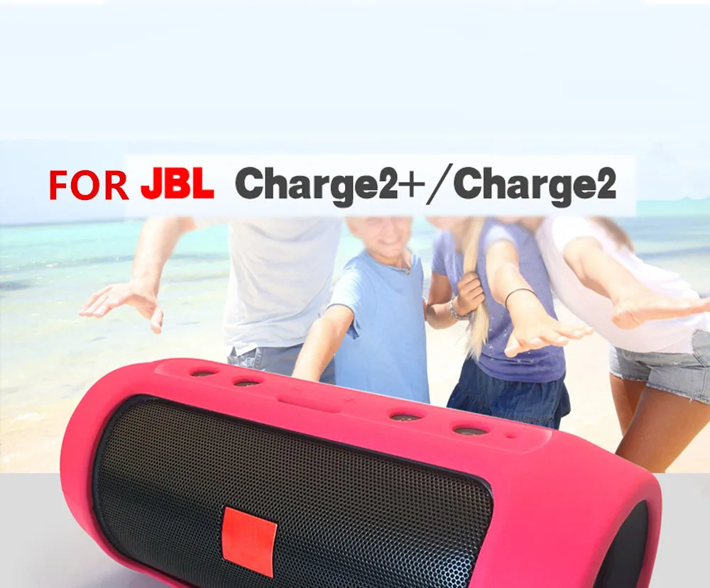 Портативный Силиконовый чехол для JBL Charge2 +/Charge2 беспроводной уличный динамик с