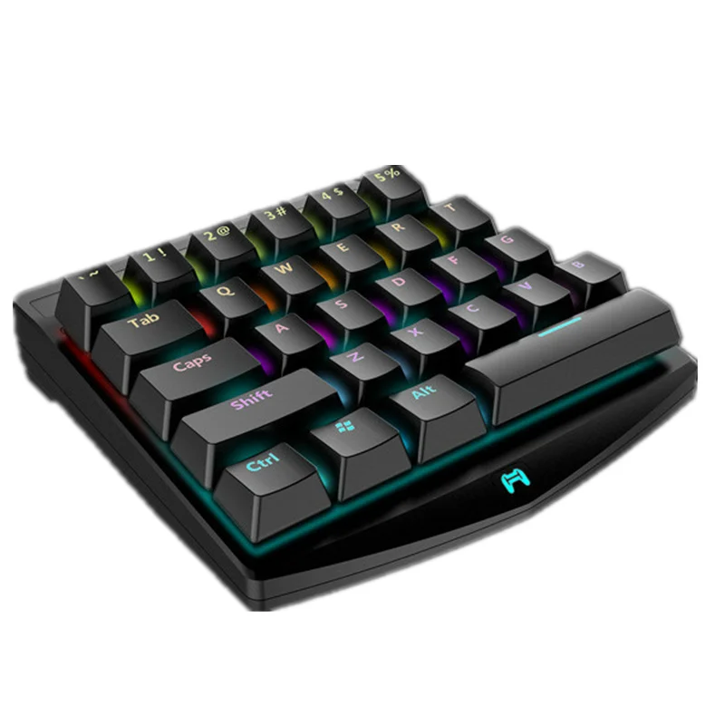 Механическая клавиатура с RGB подсветкой 28 клавиш|Геймпады| |
