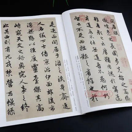 Книга китайской каллиграфии с надписью Shu Fa Mo Bi Zi Zhao Men Fu Xing |