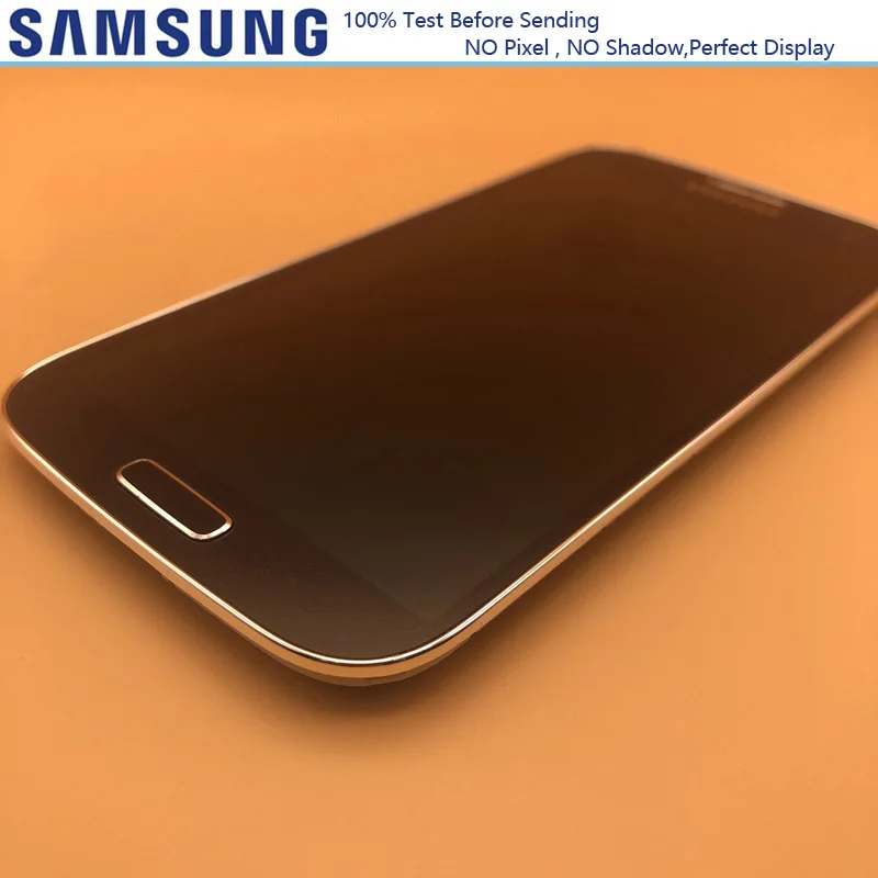 Оригинальный Super Amoled ЖК дисплей с рамкой 5 0 дюйма для Samsung Galaxy S4 i9500 i9505 i337 i9506
