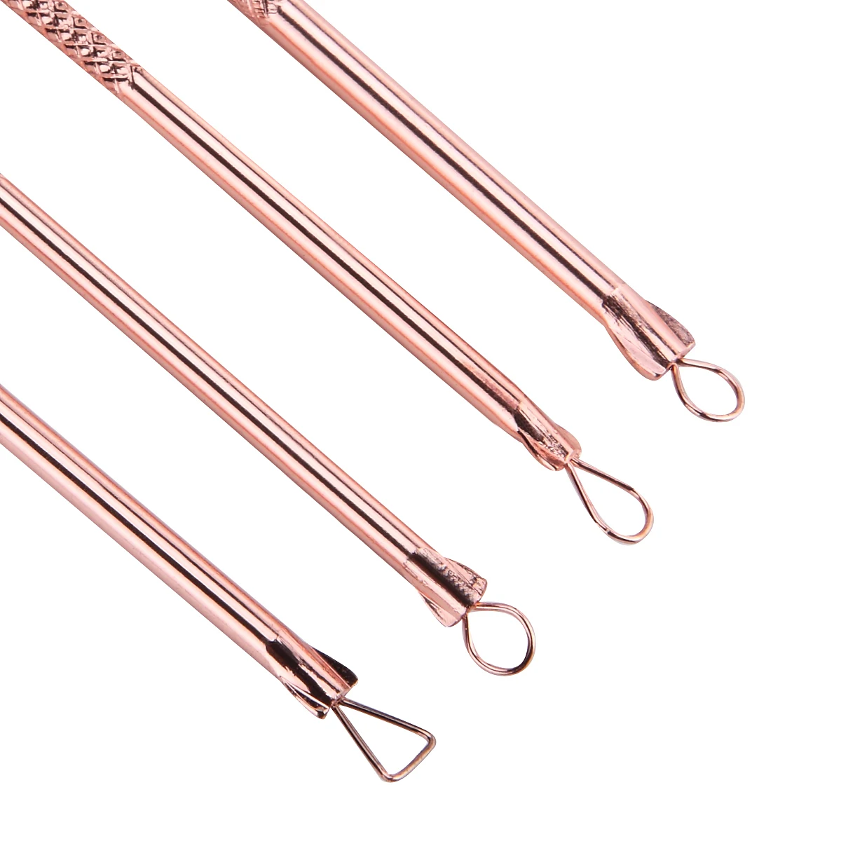 4 шт./компл. Rosegold двухсторонние иглы для акне точечный инструмент удаления
