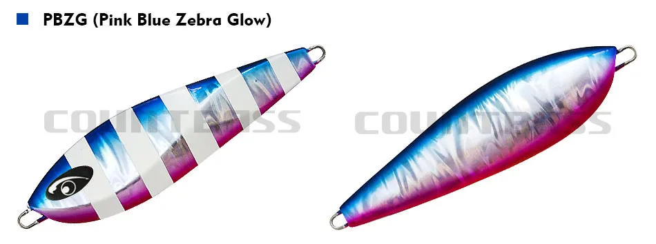 155g 5,5 oz Countbass S2 глубокий медленного падения приманки для рыбалки металлический свинцовый крючковый лов морской желтохвоста игра